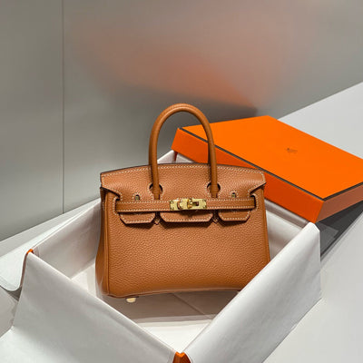 HM BIRKIN 20CM BAG BROWN TOGO LEATHER GOLD HARDWARE