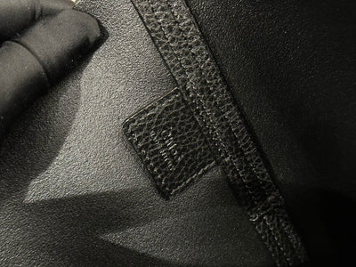 Chlo Spin tote bag in black grained leather - Image 7