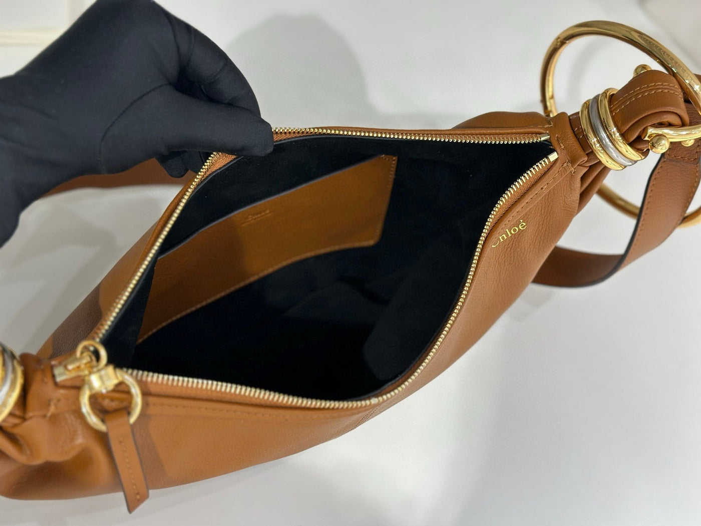 Chlo Bracelet Hobo Bag 'Clay Brown' - Image 9