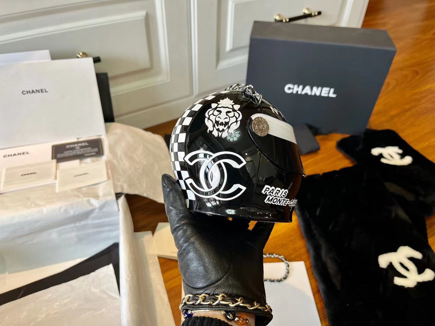 Chan*l handbags resort cruise 2023 monte-carlo black mix white - image 6