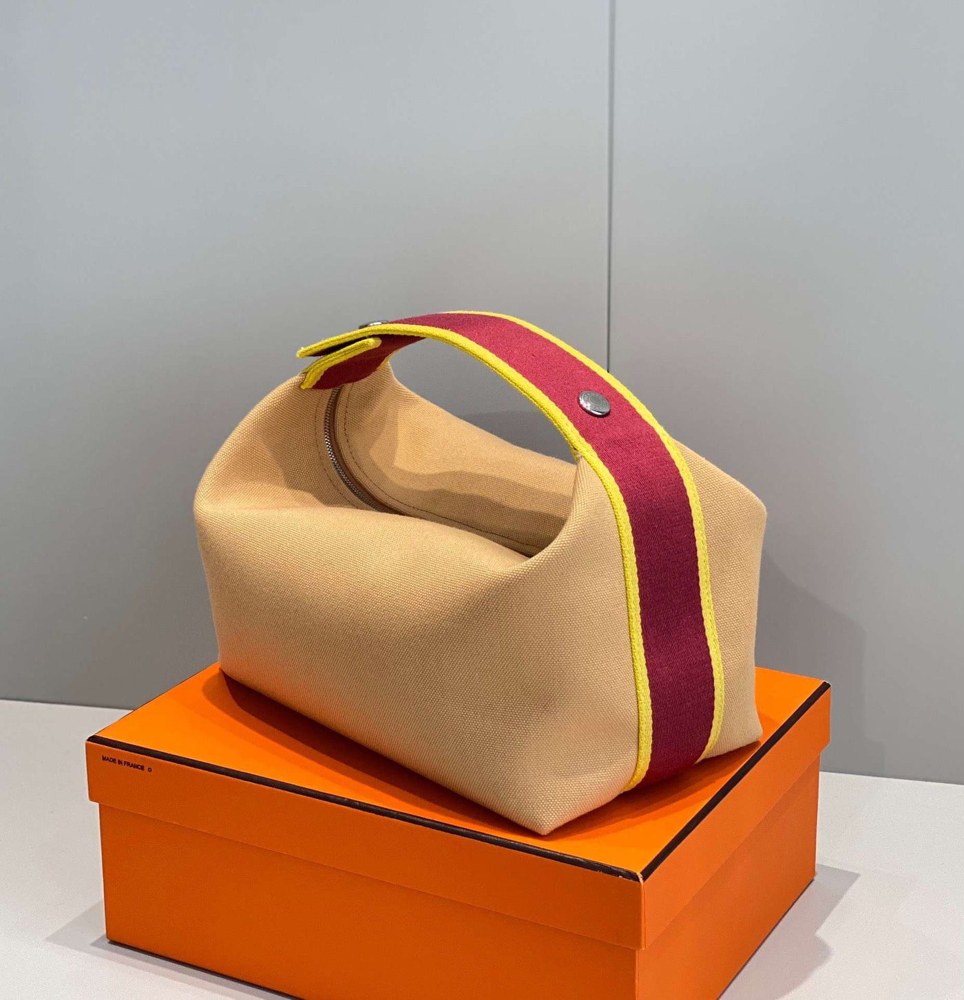 Herm*s bride a brac pm clutch bag orange mix red 12x20x10cm - image 7