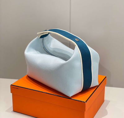 Herm*s bride a brac pm woman’s clutch bag blue handbags 12x20x10cm - image 3