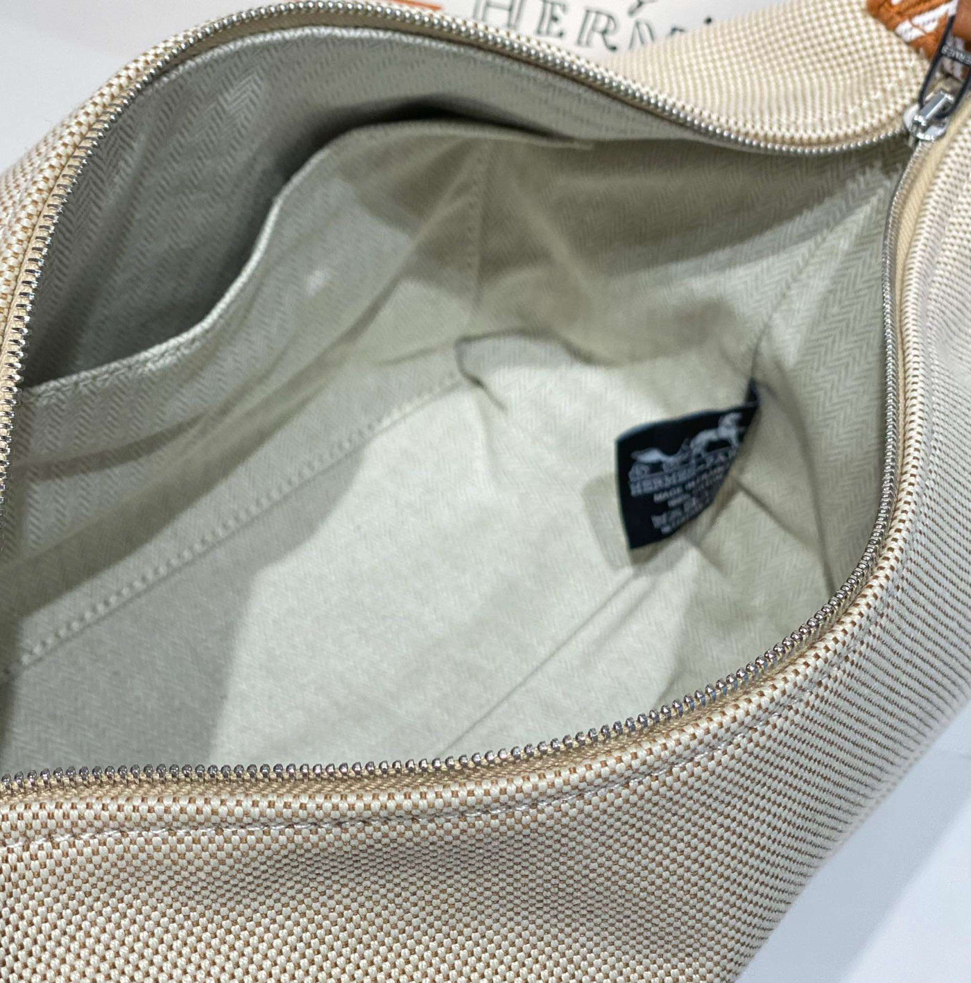 Herm*s clutch bag bride a brac pm fabric 12x20x10cm - image 2