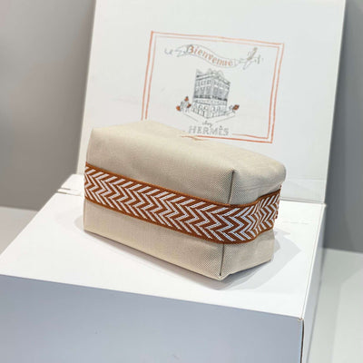 Herm*s clutch bag bride a brac pm fabric 12x20x10cm - image 6
