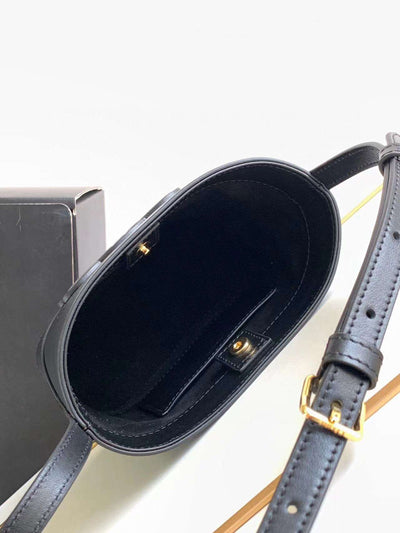 Cel*ne small bucket cuir triomphe mini black bucket bag 19.5x16x7cm - image 8
