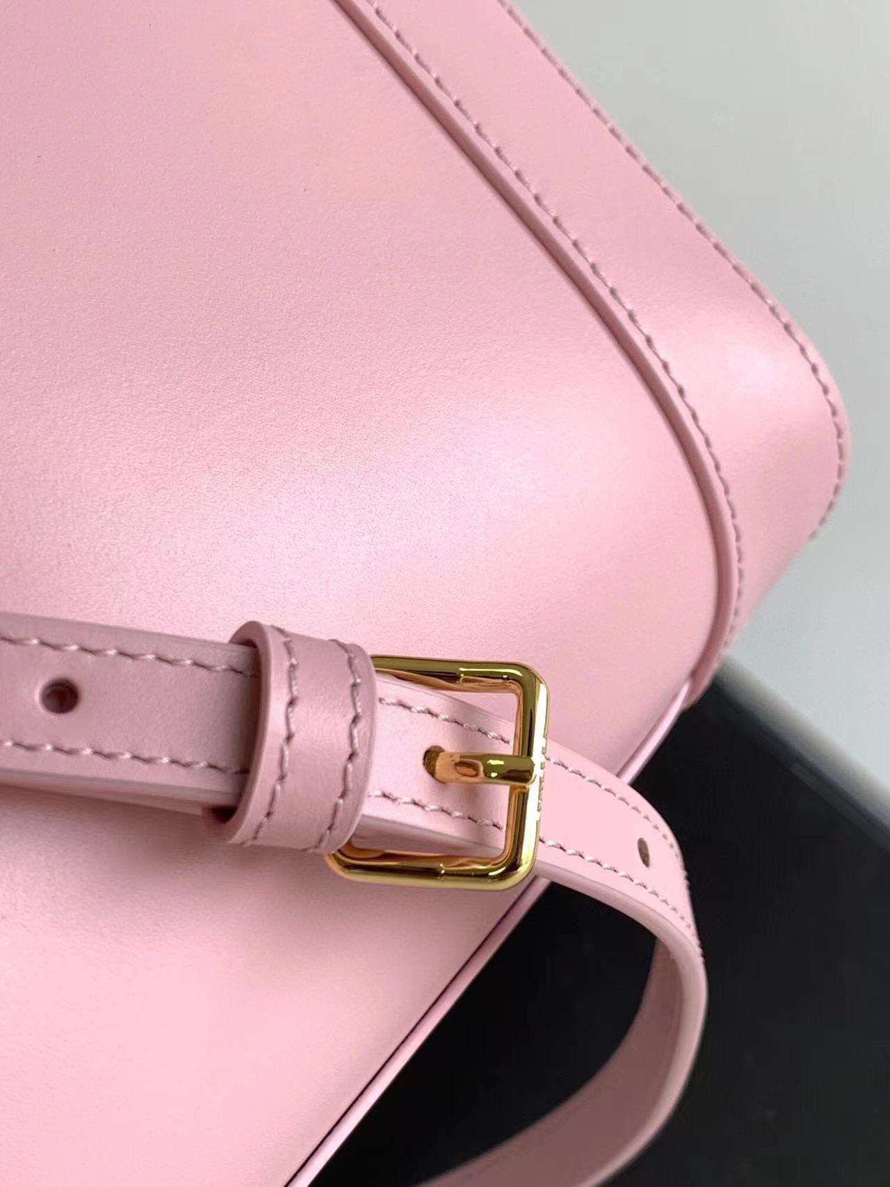 Cel*ne small bucket cuir triomphe mini pink bag 19.5x16x7cm - image 4