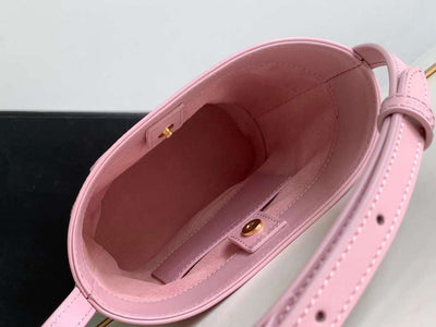 Cel*ne small bucket cuir triomphe mini pink bag 19.5x16x7cm - image 6