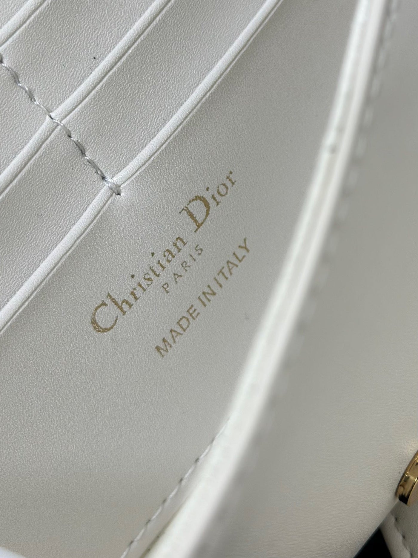 Di*r bobby women’s crossbody bag super white smooth leather 21.5x12x4cm - image 8