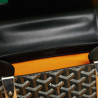 Goya*d saigon black handbag with wooden handle 28cm - image 9