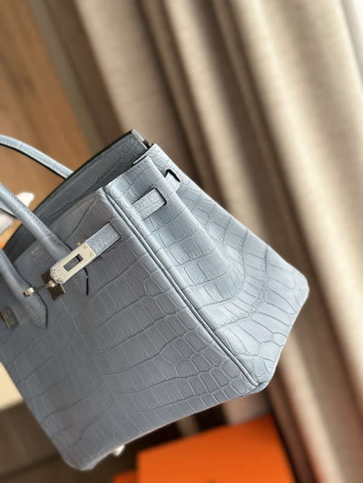 Herm*s birkin like auth hand sewing imported leather handbags 25cm - image 2