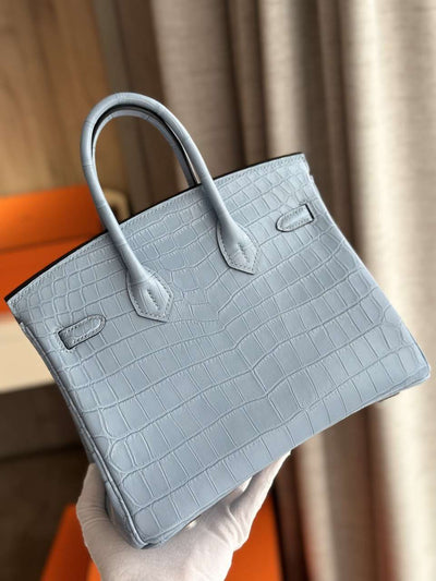 Herm*s birkin like auth hand sewing imported leather handbags 25cm - image 6