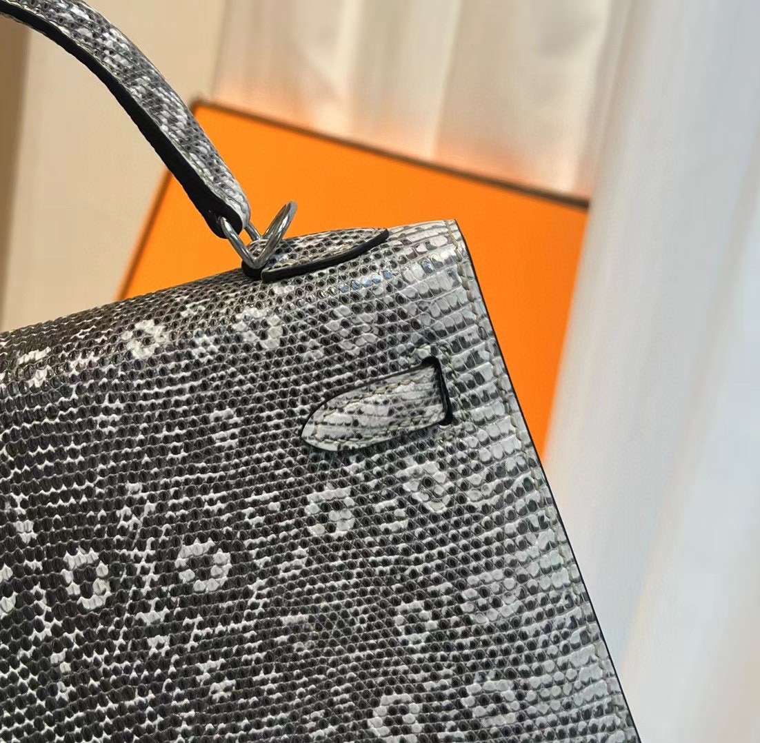 Herm*s birkin lizard skin hand sewing like auth handbags 25cm - image 2