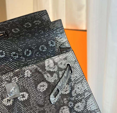 Herm*s birkin lizard skin hand sewing like auth handbags 25cm - image 3