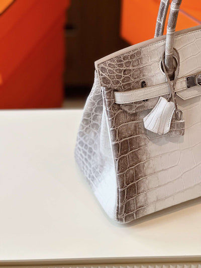Herm*s birkin himalaya albino crocodile leather hand sewing like auth handbags 30cm - image 5