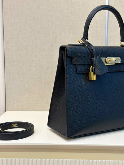 Herm*s kelly replica 1:1 woman’s handbags lock gold 28cm - image 3