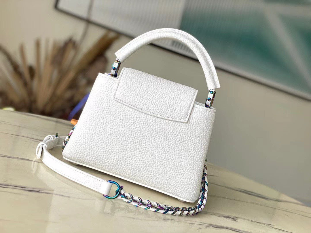 Lou*s Vuitt*n lv capucines lock rainbow handbags 21cm - image 2