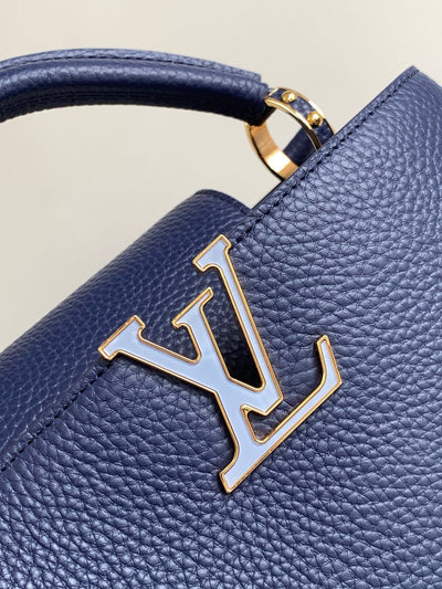 Lou*s Vuitt*n lv capucines bb woman’ like auth navy blue handbags 27x18x9cm - image 6