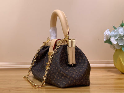 Lou*s Vuitt*n lv clucth tisitt like auth lock handbags 28x14cm - image 3