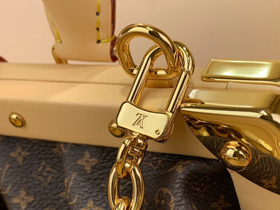 Lou*s Vuitt*n lv clucth tisitt like auth lock handbags 28x14cm - image 6