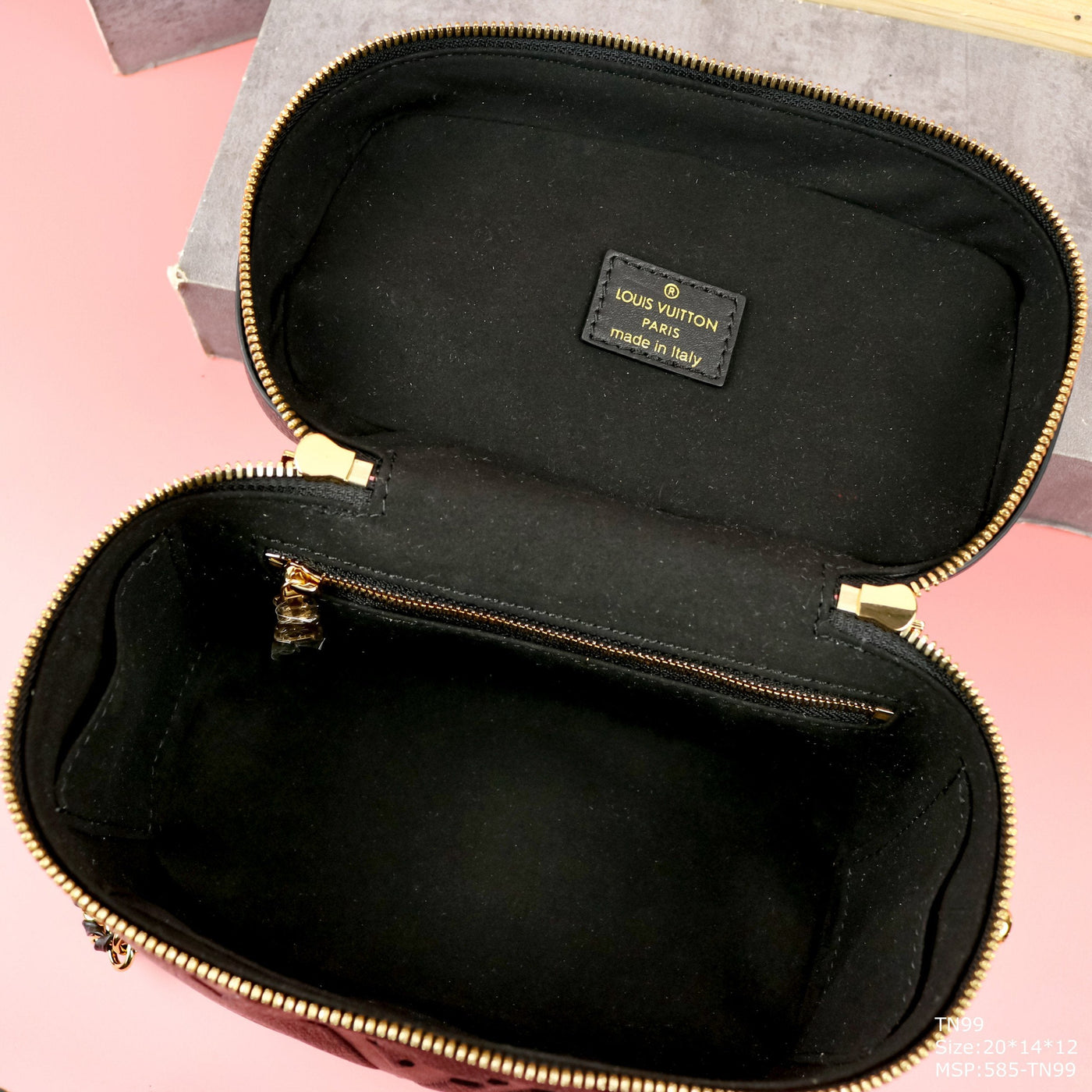Lou*s Vuitt*n lv clutch black box handbag replica 11 19x13x10cm - image 4