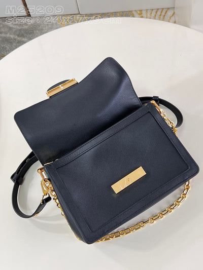 Lou*s Vuitt*n lv dauphine soft like auth black handbags 24x17x9cm - image 3