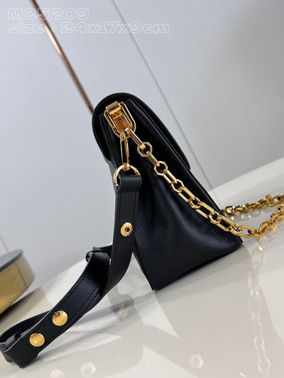 Lou*s Vuitt*n lv dauphine soft like auth black handbags 24x17x9cm - image 5