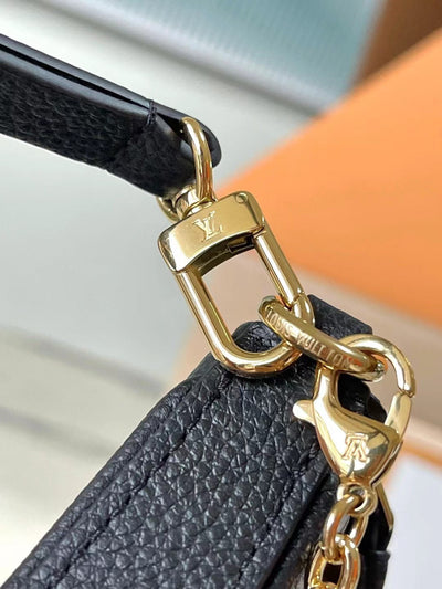 Lou*s Vuitt*n lv easy pouch on strap super handbags black 19×11.5x3cm - image 3