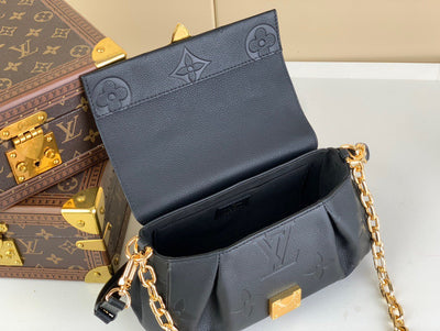 Lou*s Vuitt*n lv favorite replica black handbags 24x14cm - image 9
