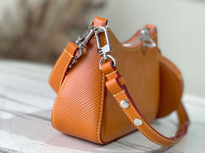 Lou*s Vuitt*n lv marellini epi lock silver orange handbags 20cm - image 4