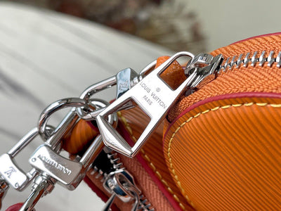 Lou*s Vuitt*n lv marellini epi lock silver orange handbags 20cm - image 5