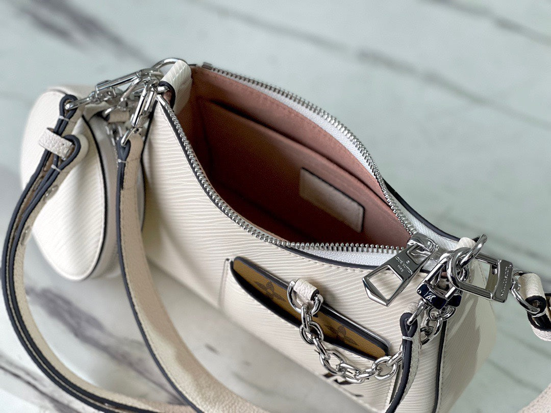 Lou*s Vuitt*n lv marellini epi white full set replica handbags 20cm - image 4