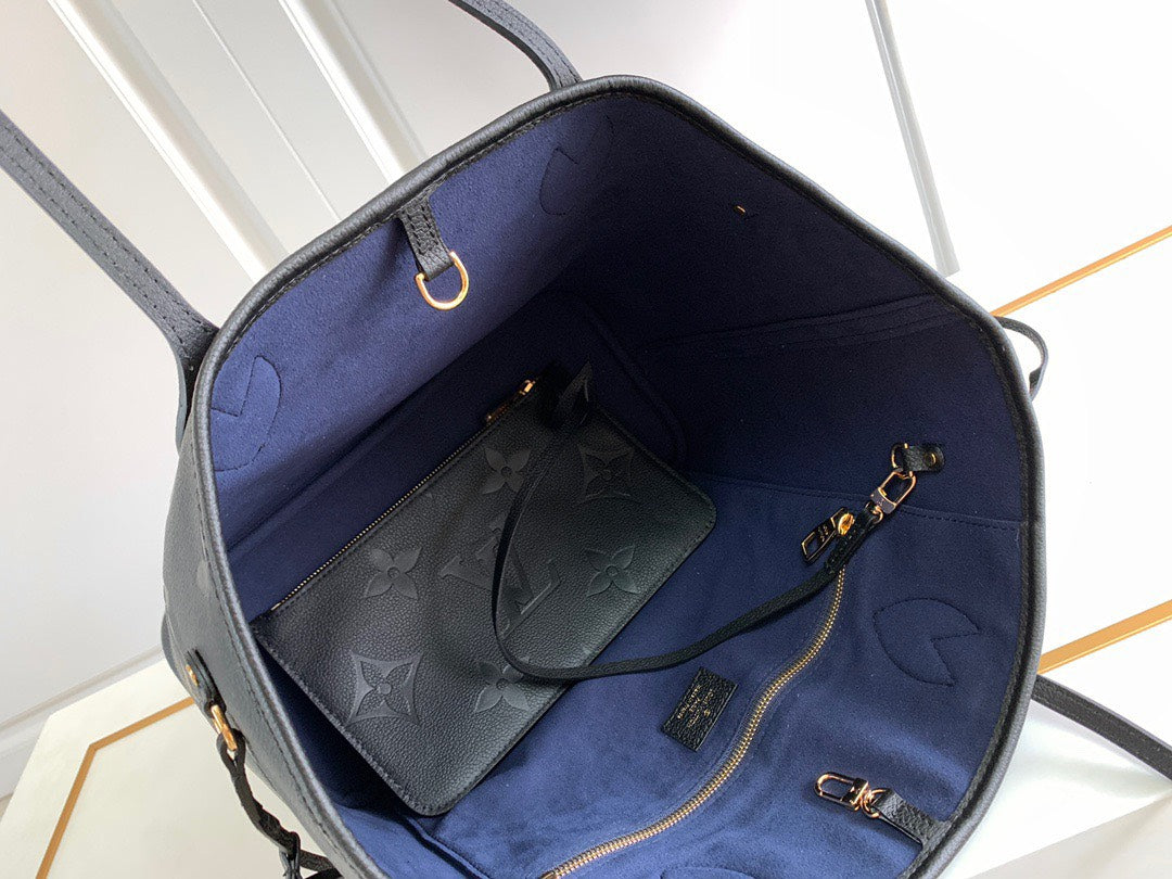 Lou*s Vuitt*n lv never full monogram like auth black handbags 32x29x17cm - image 2