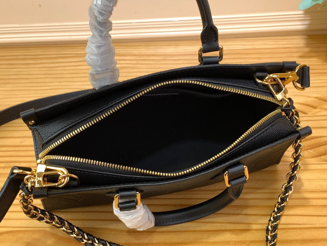 Lou*s Vuitt*n lv on the go mini replica black handbags 25x13x10cm - image 3