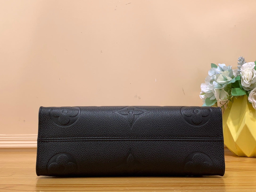 Lou*s Vuitt*n lv on the go mini replica black handbags 25x13x10cm - image 7