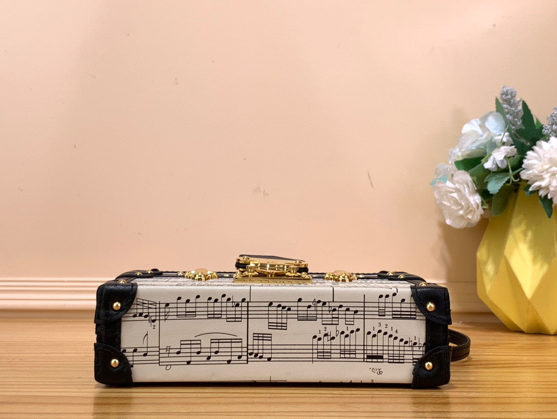 Lou*s Vuitt*n lv petite musical pattern like auth handbags 20×12.5x5cm - image 8