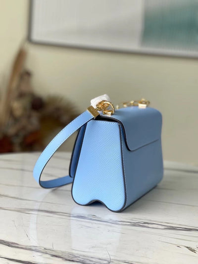 Lou*s Vuitt*n lv twist like auth woman’s blue handbags 24cm - image 4