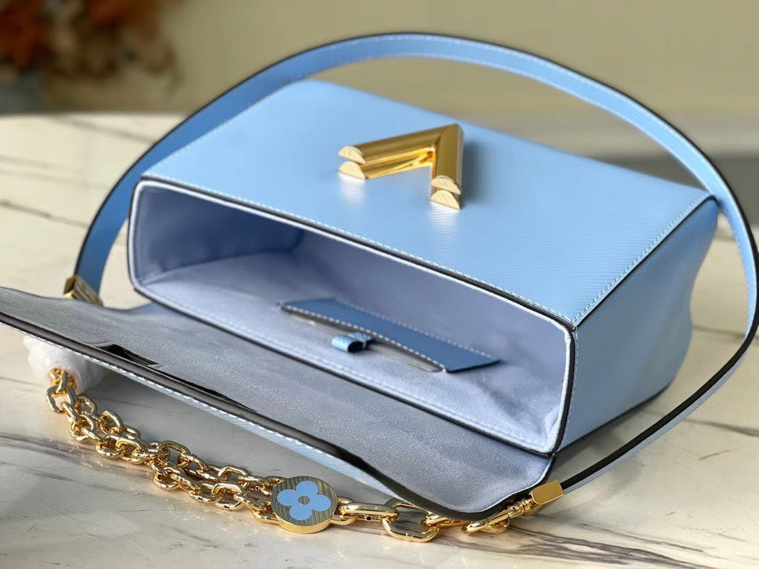 Lou*s Vuitt*n lv twist like auth woman’s blue handbags 24cm - image 8
