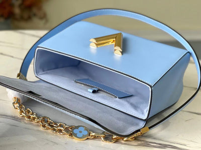 Lou*s Vuitt*n lv twist like auth woman’s blue handbags 24cm - image 8