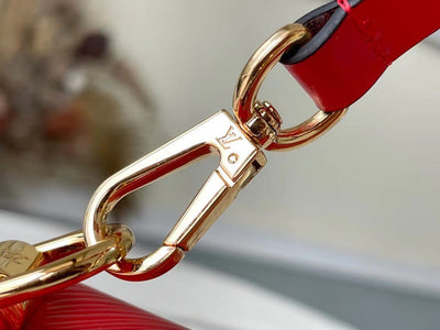 Lou*s Vuitt*n lv twist mix pink red handbags cowhide leather 24cm - image 5
