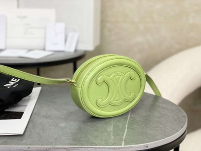 Cel*ne mini handbag replica 11 green smooth leather 16×12.5x4cm - image 3