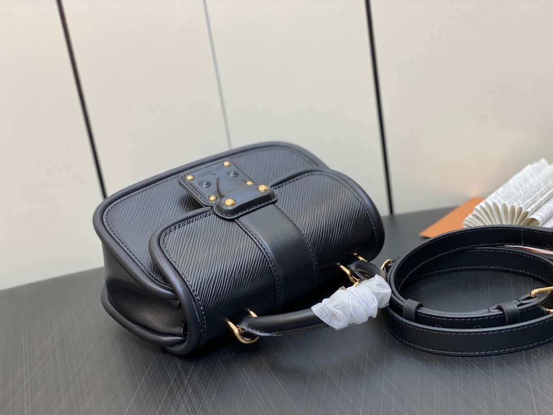 Lou*s Vuitt*n hide and seek bag black woman’s handbags 21x15x8cm - image 5