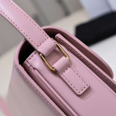 Cel*ne mini handbag pink smooth leather 19cm - image 4
