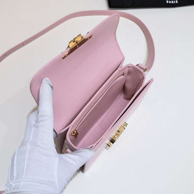 Cel*ne mini handbag pink smooth leather 19cm - image 5