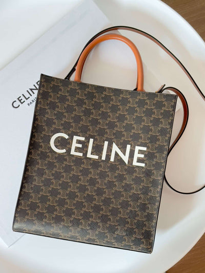 Cel*ne tote triomphe canvas super quality handbag 28x32cm - image 3