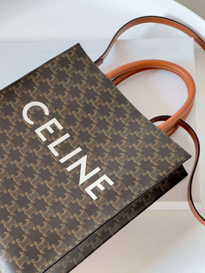 Cel*ne tote triomphe canvas super quality handbag 28x32cm - image 6