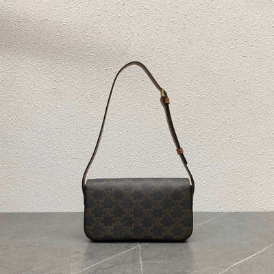 Cel*ne triomphe handbag printed logo super quality smooth leather 20x12cm - image 5