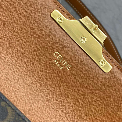 Cel*ne triomphe handbag printed logo super quality smooth leather 20x12cm - image 6