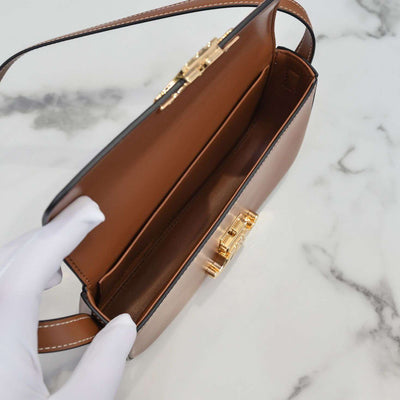 Cel*ne triomphe brown handbag super premium super smooth leather 20x12cm - image 2