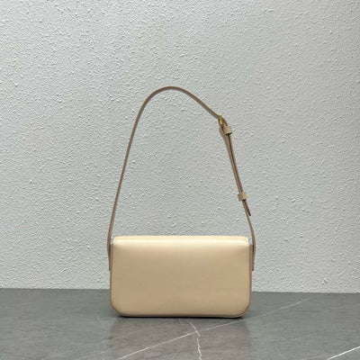 Cel*ne triomphe handbag replica milky white super smooth leather 20x12cm - image 3