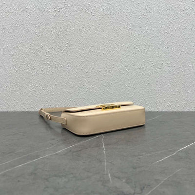Cel*ne triomphe handbag replica milky white super smooth leather 20x12cm - image 7